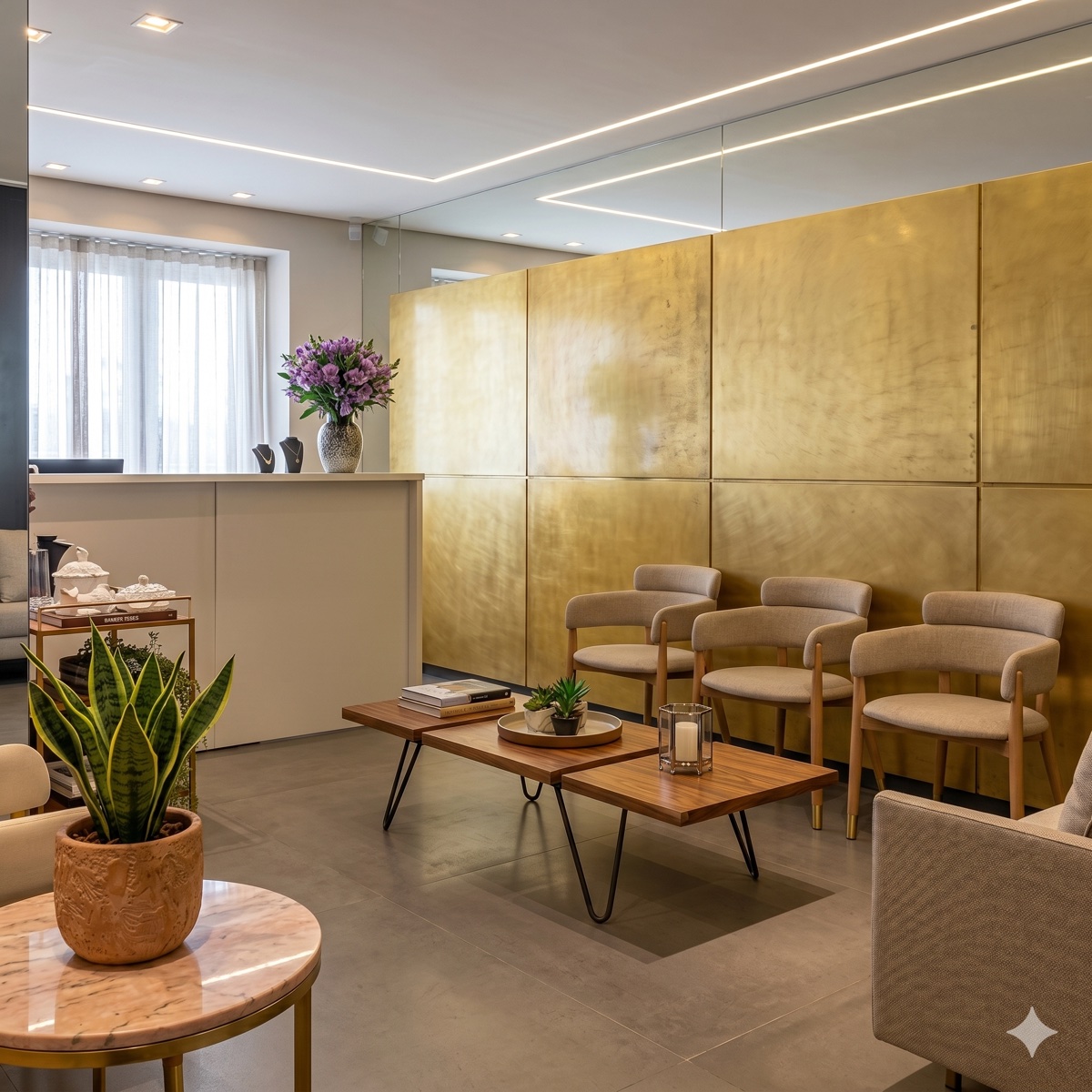Sala de atendimento da Clínica Santté